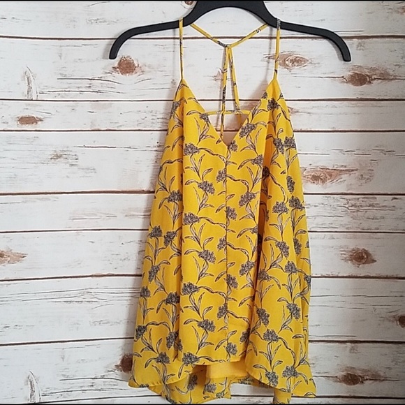 🆕 NWT Francesca’s Alya Size S Yellow Tank - Picture 1 of 8